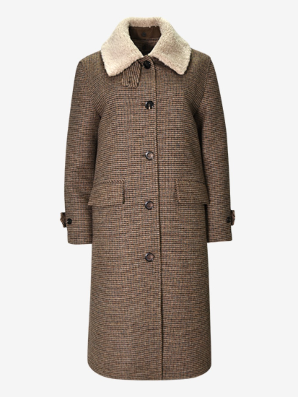 Tweed padding coat