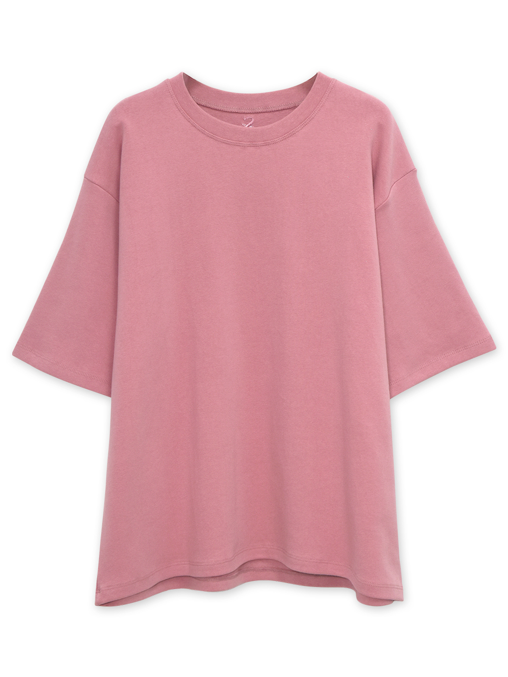 반팔 티셔츠 핑크 색상 이미지-S2L2