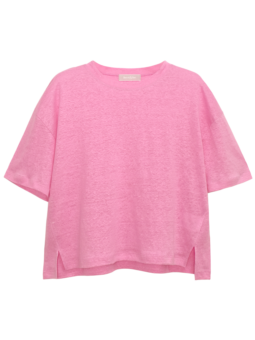 반팔 티셔츠 핑크 색상 이미지-S3L3